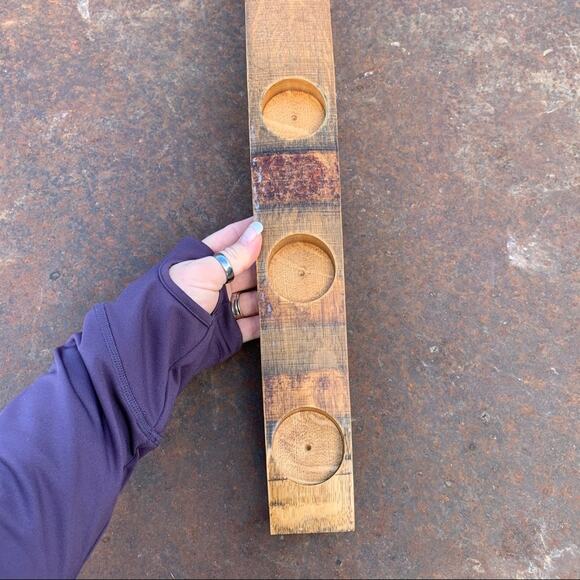 Wine barrel stave candle holder vintage - Picture 4 of 5